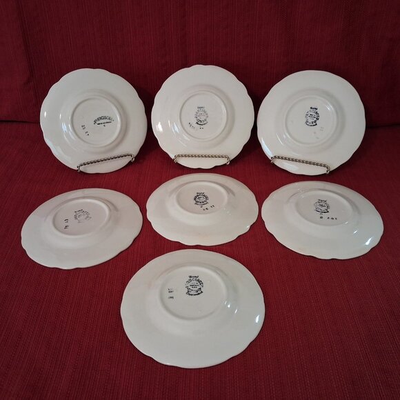 Set of 7 Franciscan Desert Rose Bread and Butter Dessert Plates 6" USA 47-49 - Picture 6 of 10